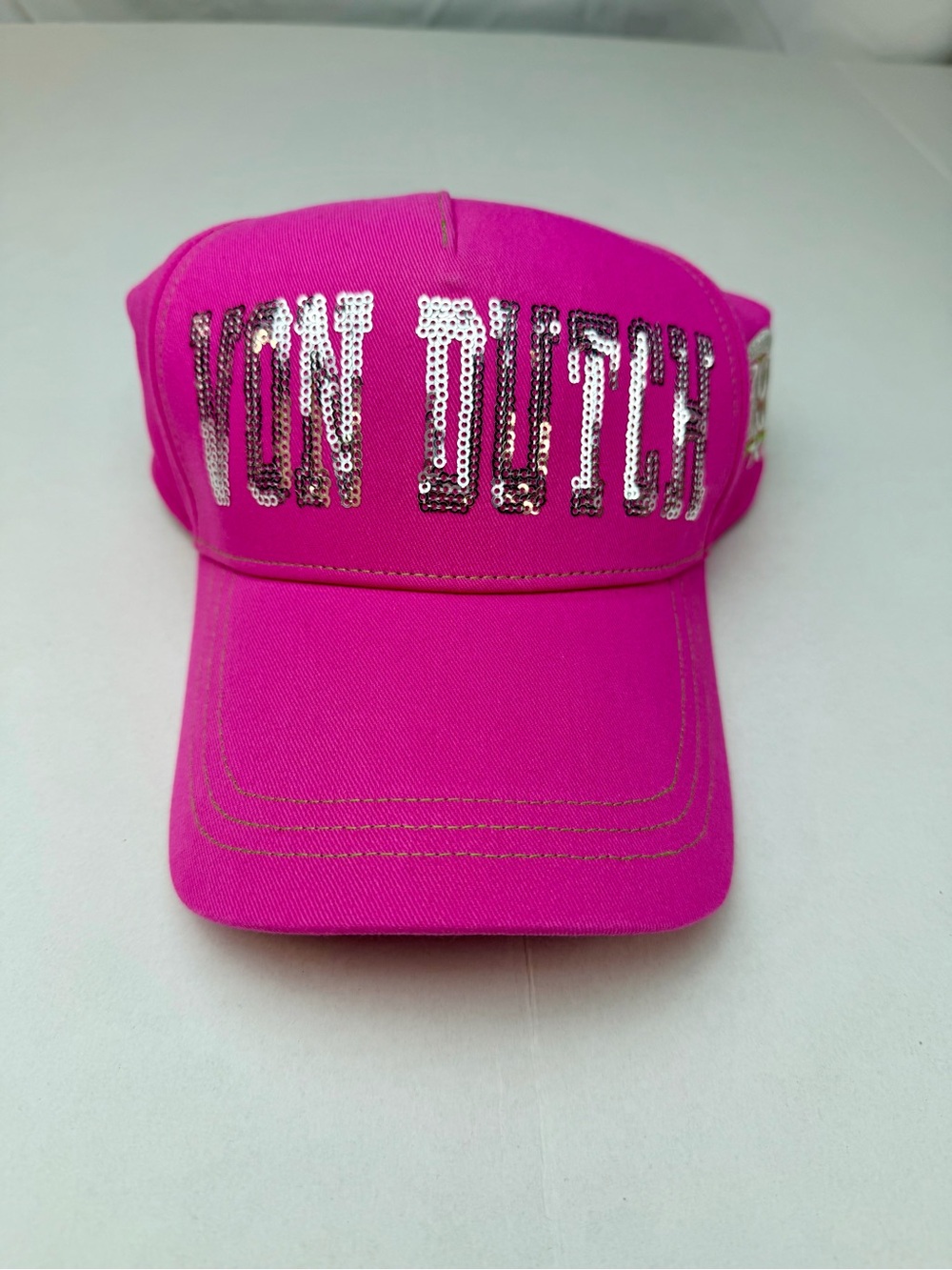 Von Dutch Sequin Hat - Hot Pink canβt find anywhere else π³π Y2K